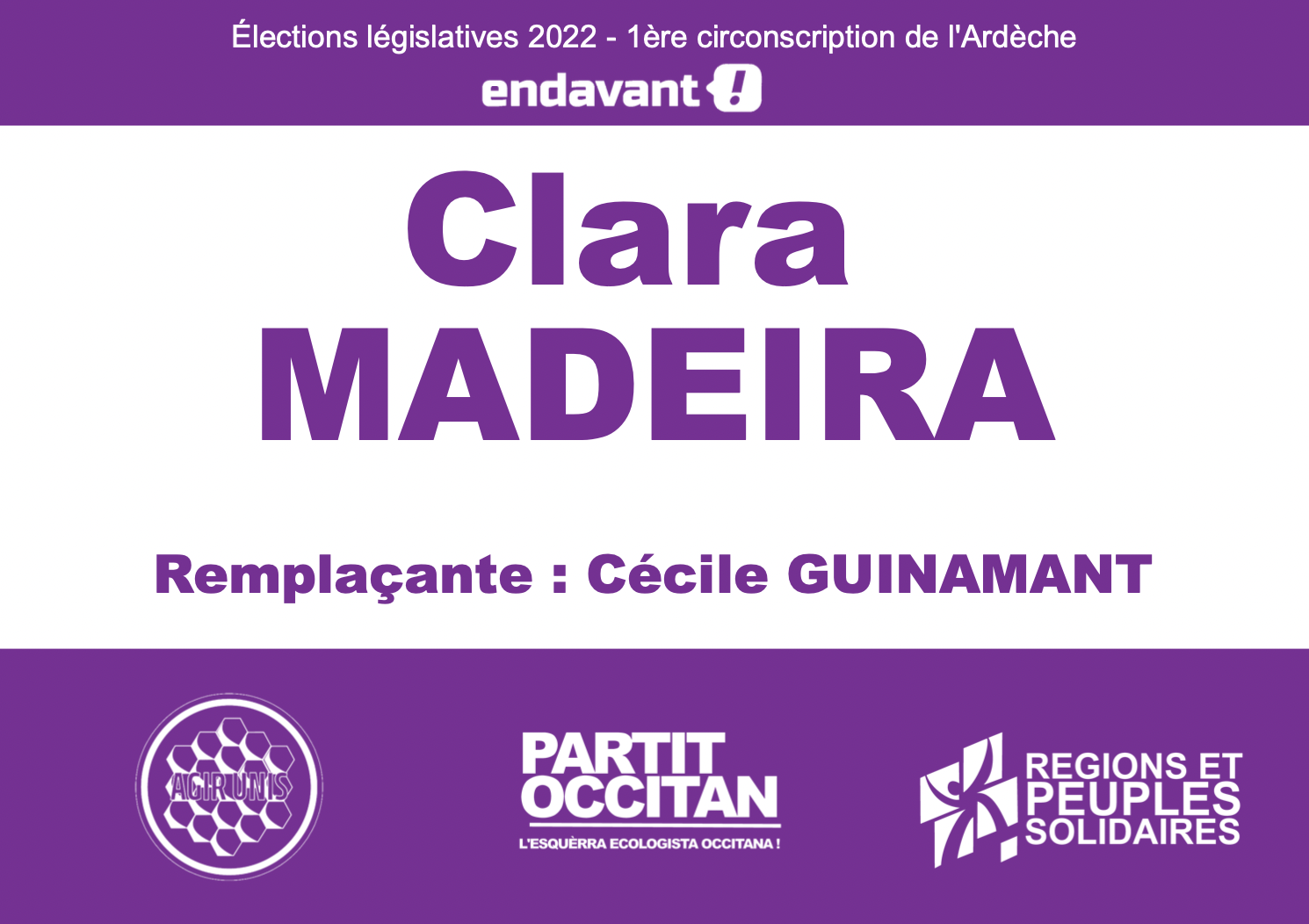 Bulletin de la candidate.